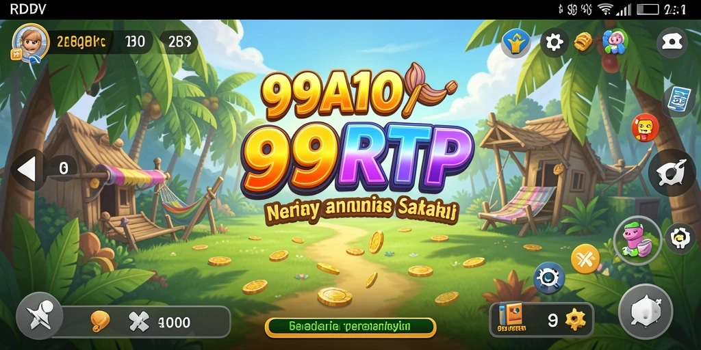 Screenshot gameplay <strong>99RTP</strong> yang menunjukkan suasana santai dan penuh warna.