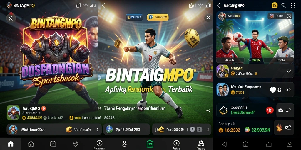 Tampilan antarmuka BINTANGMPO yang menarik dan interaktif dalam taruhan olahraga.