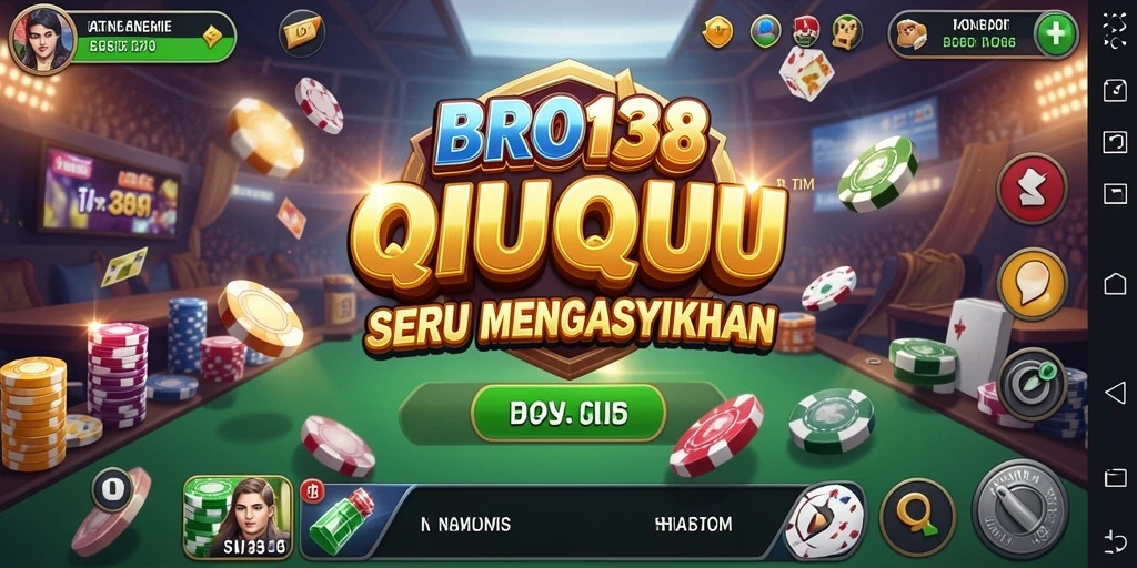 Screenshot menunjukkan gameplay QiuQiu yang mendebarkan.