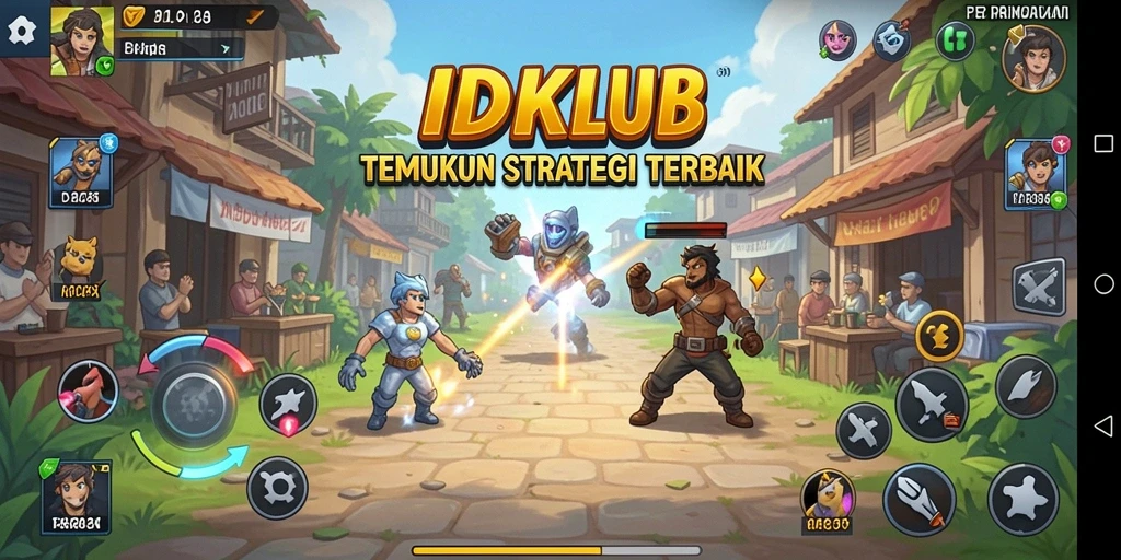 Screenshot gameplay menampilkan aksi seru dan intens di IDKLUB.