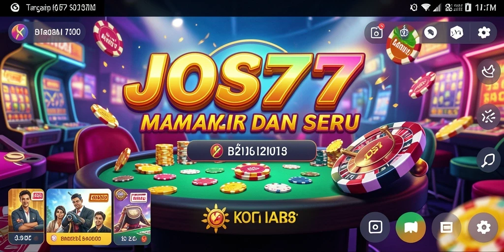 Screenshot utama JOS77 menampilkan gameplay kasino yang seru dan menarik.