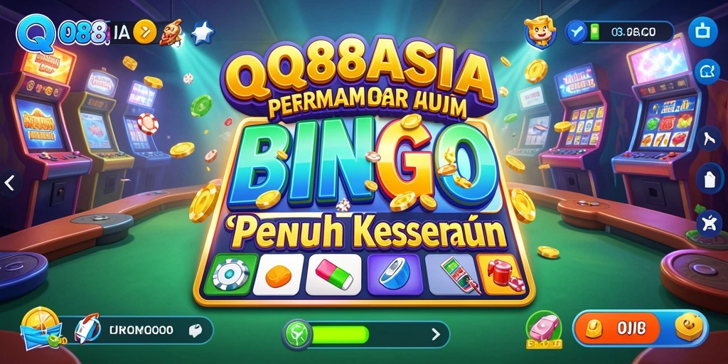 Screenshot utama QQ88ASIA menampilkan gameplay Bingo yang mengasyikkan.