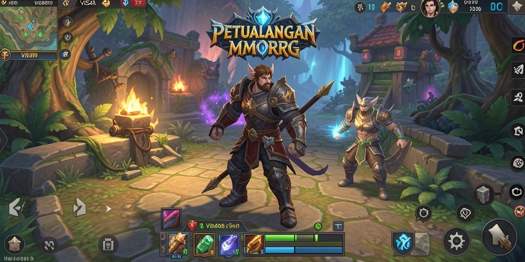Tampilan gameplay <strong>VISA89</strong> dengan aksi seru di alam fantasi.